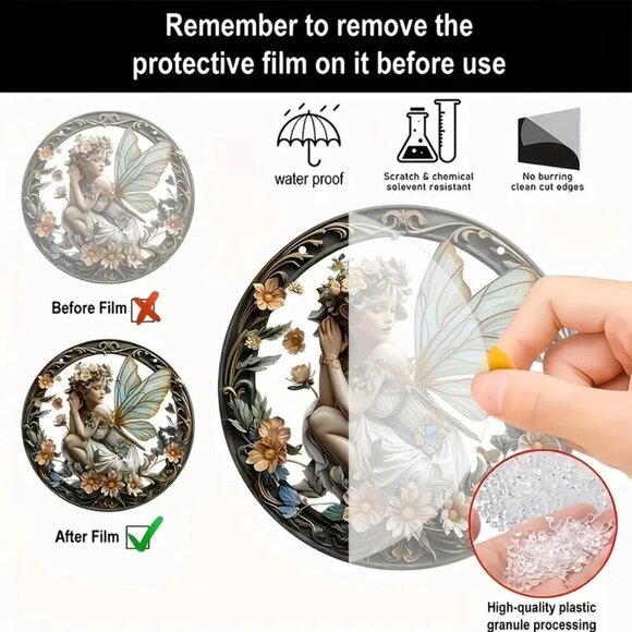 Enchanting Elf Fairy Acrylic Window Decor Suncatcher - Picture 7 of 9